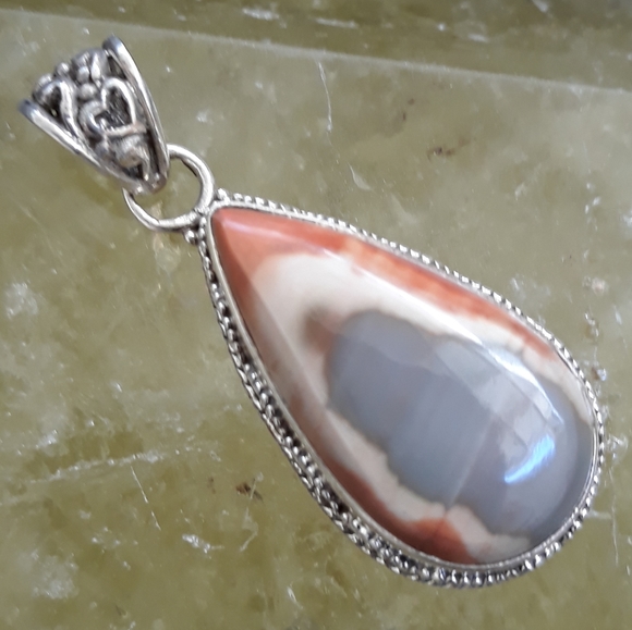 Imperial Jasper Sterling silver Pendant - Picture 4 of 8